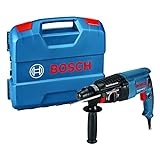 Bosch Professional Bohrhammer GBH 2-26 (Leistung 830 Watt, SDS-Plus Werkzeugaufnahme, inkl. Tiefenanschlag, Zusatzhandgriff, Maschinentuch, Handwerkoffer)