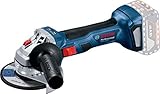 Bosch Professional 18V System Akku Winkelschleifer GWS 18V-7 (inkl. Zusatzhandgriff, Aufnahmeflansch, Schutzhaube, Spannmutter, Zweilochschlüssel, ohne Akku/ Ladegerät)