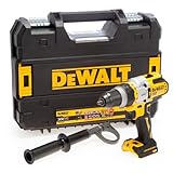 Dewalt 18V Flexvolt Advantage Akku-3-Gang-Schlagbohrschrauber DCD999NT (bürstenlos, Vollmetallgetriebe, integrierte LED-Leuchte mit bis zu 77 Lumen, inkl. Zusatzhandgriff, T STAK-Box & Zubehör)