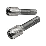 2 Stück SDS Plus Adapter,6,35mm Bohrerhalter,Silber Sechskantschaft Bithalter,Bit Holder,SDS Adapter für Normales Bohrfutter für Erdbohrer,Wohndekorationsprojekte,Industrielle Anwendungen Bohrmaschine