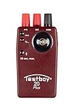Testboy 20 Plus fremdspannungsgeschützter Durchgangsprüfer CAT II 300 V, Elektriker Werkzeug (berührungsloser Spannungssensor, hochleistungs-LED-Taschenlampe, sekundenschnell), Rot