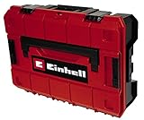 Einhell E-Case S-C Systemkoffer (max. 25 kg, universelle Aufbewahrung und Transport von Zubehör und Werkzeug, stapelbar, spritzwassergeschützt, inkl. 5 Kunststofffächer)