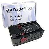 Trade-Shop Li-Ion Akku, 36V / 5000mAh für Hilti TE6A TE-6A TE7A TE-7A Bohrhammer Schlagbohrmaschine Akkuschrauber Bohrmaschine ersetzt B36 B36V