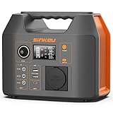 SinKeu Tragbare Powerstation 296WH, Solar Generator mit 230V 300W Reine Sinuswelle AC Steckdose,12V DC,USB, TYP-C, LED-Licht, Stromspeicher Notstromaggregat Akku für Camping, Unterwegs,Stromausfälle