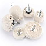 Polierscheibe für bohrmaschine, JTENG polieraufsatz 6 pcs bürsten satz konischer Polier Wheel Polierkegel Polishing Buffing Pad Für Manifold Aluminium Edelstahl Chrom usw