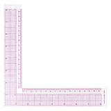 L-quadratische Form 90 Grad-Winkel-Lineal aus Kunststoff L-quadratische Form-Lineal Zeichnung Nähen Messen Professionelles Schneider-Fertigkeit-Werkzeug