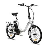 VecoCraft Elektro Klapprad Nemesis, e-Bike klapprad 20 Zoll, 36V/7.8Ah abnehmbaren Lithiumbatterien Reichweite 65km, 250W Heckmotor, klapprad Erwachsene, e-Bike Damen e Bike Herren