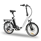 VecoCraft E-Pax e Bike klapprad, Elektro klapprad 20 Zoll, mit herausnehmbarem 36V 13Ah Akku, Reichweite bis zu 55-95km, 250W Heckmotor, 7-Gang elektrofahrräder