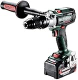 Metabo SB 18 LTX-3 BL I Metal Akku-Schlagbohrschrauber 18V (Bohrmaschine mit 2x 5.2Ah Li-Power- Ladegerät ASC 55- metaBOX 145 L) # 603183650