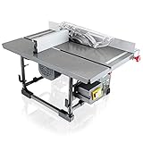 BITUXX® Mobile Tischkreissäge Kreissäge Säge 800 Watt inkl. Sägeblatt, Gehrungslehre, Parallelanschlag, Stock