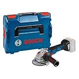 Bosch Professional 18V System Akku Winkelschleifer GWS 18V-10 SC (inkl. Aufnahmeflansch, Schutzhaube, Trennschutzhaube, Zusatzhandgriff, Schnellspannmutter, Einlage, L-BOXX, ohne Akku/ Ladegerät)