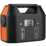 SinKeu Tragbare Powerstation 99Wh,150W Solar Generatoren Akku mit 230V AC/Car Lighter Port/USB Ausgabe,für Reise Camping Wohnmobil und als Notstromaggregat (Black)