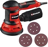 Einhell Exzenterschleifer TC-RS 425 E (425 W, Schleifteller Ø 125 mm, max. Schwingzahl 26.000 min-1, Schwingkreis 2,5 mm, inkl. Schleifpapier je 1x P60, P80, P120)