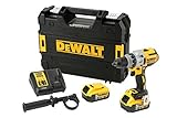 Dewalt 18V 3-Gang Akku-Bohrschrauber DCD991P2 (mit Vollmetallgetriebe, 11-stufiges Drehmoment, LED-Leuchte, inkl. 2x Li-Ion XR Akkus (5,0 Ah), System-Schnellladegerät, TSTAK-Box und Zubehör)