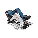 Bosch Akku-Handkreissäge GKS 18V-57 G / 2x 5,0 Ah Akku + Ladegerät + FSN 1400 in L-Boxx - 0615990M90