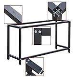 Wiltec Werkbankgestell 100 x 50 x 80 cm, Tischgestell belastbar bis 250 kg, Werkbank Untergestell mit höhenverstellbaren Füßen bis 83,5 cm