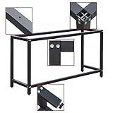 Wiltec Werkbankgestell 150 x 50 x 80 cm, Tischgestell belastbar bis 250 kg, Werkbank Untergestell mit höhenverstellbaren Füßen bis 83,5 cm