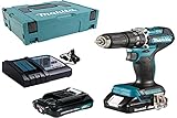 Makita DHP487RAJ Akku-Schlagbohrschrauber 18V / 2,0 Ah, 2 Akkus + Ladegerät im MAKPAC, Petrol