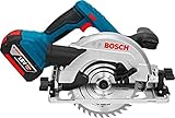 Bosch Professional 18V System Akku Kreissäge GKS 18V-57 G (kompatibel mit Führungsschiene, Schnitttiefe: 57 mm, inkl. 2x 4.0Ah Akku, SchnelSchnellladegerät GAL 18V-40, 1x Kreissägeblatt, L-BOXX)