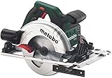 Metabo Handkreissäge KS 55 FS (600955700) metaBOX 340, Nennaufnahmeleistung: 1200 W, Abgabeleistung: 670 W, Max. Schnitttiefe bei 90°: 55 mm