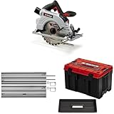 Einhell Professional Akku-Handkreissäge TP-CS 18/190 Li BL-Solo Power X-Change (18 V, Ø190 mm Sägeblatt, Brushless, werkzeuglose Einstellung, ohne Akku, inkl. Führungsschiene, inkl. inkl. E-Case)