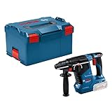 Bosch Professional 18V System Akku Bohrhammer GBH 18V-24 C (mit SDS plus, inkl. Zusatzhandgriff, L-BOXX, ohne Akku/ Ladegerät)