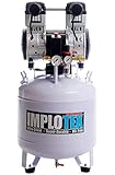 IMPLOTEX 1500W 2PS Silent Flüsterkompressor Druckluftkompressor 60dB leise ölfrei flüster Kompressor Compressor (1500W 45 Liter ohne Zubehör)