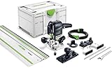 Festool Oberfräse OF 1010 REBQ-Set (mit Spannzange, Seitenanschlag, Führungsschienen-Adapter, Spanfänger, Gabelschlüssel, Führungsschiene), im Systainer