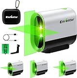 ENVENTOR Kreuzlinienlaser Grün, 50m Selbstnivellierend Laser Wasserwaage, Linienlaser mit Dualem Lasermodul, Umschaltbar Horizontal/Vertikal, Pulsfunktion, IP54, Magnethalterung 360°, USB-Aufladung