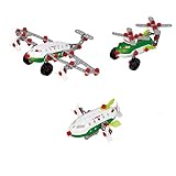 Theo Klein 8790 Bosch 3 in 1 Konstruktions-Set Aircraft Team I Zum BAU verschiedener Luftfahrzeuge I Inklusive Baupläne für 3 Modelle I Spielzeug für Kinder ab 3 Jahren