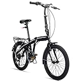 Bergsteiger Windsor 20 Zoll Faltrad, Klapprad, Shimano 6 Gang-Schaltung, LED Batterie-Licht, Quick-Fold-System, Klappfahrrad