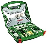 Bosch Accessories Bosch 103tlg. X-Line Titanium Bohrer und Schrauber Set (Holz, Stein und Metall, Zubehör Bohrmaschine)