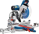 Bosch Professional Kappsäge Gehrungssäge GCM 12 GDL (2000 Watt, inkl. Doppellinienlaser, Kreissägeblatt, Spannzange, Sägeblattdurchmesser: 305mm)