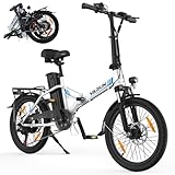 VARUN E Bike, 20 Zoll Elektrofahrrad Damen Herren mit 48V Lithium-Akku, 250W Motor, Pedelec E-Bike Klappbar mit 𝟓 𝐌𝐨𝐝𝐢, 7-Gang Getriebe, Fahrrad Elektro mit LCD-Display, EU-konform City Ebike