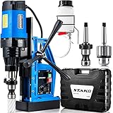 STAKO SCY-2800E Max Ø 80 mm Magnetbohrmaschine 2050 W mit Koffer – 17 kg – Magnetkraft 17000 N – tragbare Kernbohrmaschine für Metallbearbeitung mit Weldon 19 mm MK3 und Bohrfutter 3-16 mm – Set 2