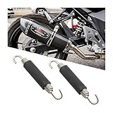 JNNJ 2 Stück Auspuff Motorrad Motorrad Auspuff Expansionsfedern Haken, Edelstahl Schalldämpfer Auspuff Feder Haken, Schalldämpfer Feder Haken Für Motorrad Roller