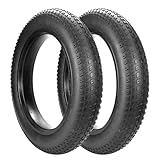 GRELiving 2er-Pack Faltbar Fat Bike Tire Fett Fahrradreifen 20x4.0 Ersatzreifen Fahrrad Mantel Reifen für E-Bike Mountain Snow and Beach Bike