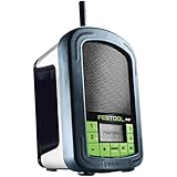 Festool Digitalradio BR 10 DAB+ SYSROCK (mit Netzadapter 230 V, AUX-IN Kabel, Tasche)