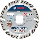 Bosch 1x PRO Multi Material Diamanttrennscheiben für X-Lock und kleine Winkelschleifer (für Beton, Stahlbeton, Ø 125 mm, Professional Zubehör Kleiner Winkelschleifer)