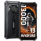 Blackview BV6200(2024) 13000mAh Outdoor Handy Ohne Vertrag, 98db Lautsprecher 6.56' HD+, 64GB/1TB mit 13MP Kamera Outdoor Smartphone, 4G Dual SIM Baustellenhandy Android 13/Face ID/OTG/GPS