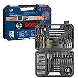 Bosch Accessories Professional 103tlg. Bohrer- und Bit Set Titanium Box (für Holz, Stein und Metall, Zubehör Bohr- und Schraubwerkzeuge)