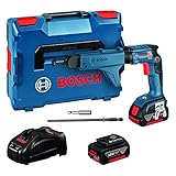 Bosch Professional 18V System Akku Trockenbauschrauber GSR 18V-EC TE (inkl. 2x5.0Ah Akku, Schnellladegerät, Magazinaufsatz inkl. Bit MA 55, L-BOXX 136)