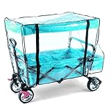 RANJIMA Bollerwagen Regenschutz Regenverdeck Universal, RegenschutzhüLle Bollerwagen Zubehör Campingwagen Regenschutz Bollerwagen Regenabdeckung Transparent Regenschutz für Outdoor Picknick Garten