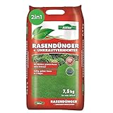 Allflor Rasendünger mit Unkrautvernichter I 1 x 7,5 Kg I Vernichtet Unkraut und düngt Rasen gleichzeitig I ideal geeignet für Streuwagen I Premium Qualitätsdünger mit Unkrautbarriere