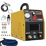 SUSEMSE Plasmaschneider 55 Ampere IGBT Inverter Plasma Cutter CUT55 Plasma Schweißgerät (DC, 230V, Schneidstrom 20-55A, Schneidleistung max bis 14mm) - mit Plasmabrenner und Plasma Düsen Set