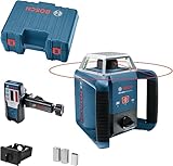 Bosch Professional Rotationslaser GRL 400 H (Ein-Knopf-Bedienfeld, max. Arbeitsbereich: 400 m, in Handwerkerkoffer)