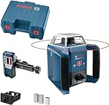 Bosch Professional Rotationslaser GRL 400 H (Ein-Knopf-Bedienfeld, max. Arbeitsbereich: 400 m, in Handwerkerkoffer)