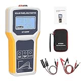 KKnoon 1600W Photovoltaik Panel Multimeter Solarpanel MPPT Tester Leerlaufspannung Testgerät Maximum Power Point Voltage Current Power Test Meter LCD Display mit Hintergrundbeleuchtung