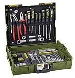 Proxxon 23660 Handwerker Universal Werkzeugkoffer im L-BOXX-System L102 69teiliges Werkzeug-Set mit Hammer, Knipex-Zangen, Ratsche und Nüssen