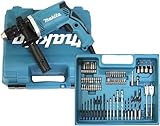 Makita HP1631KX3 Schlagbohrmaschine im Koffer, 710 W + 74tlg. Zubehör, Blau